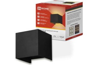 Уличный светильник IN HOME ДБУ DOT-S1230BL 12Вт 3000К IP54 черный 4690612053943