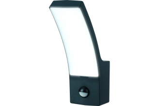 Настенный уличный светильник Uniel ULU-S71A-12W/4000K SENSOR IP65 BLACK UL-00006811