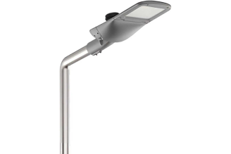 Консольный светодиодный уличный светильник VARTON Tornado Yard 50 Вт 4000 К 1..10V NEMA RAL7045 серый муар V1-S1-70506-40U05-6605040