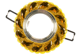 Встраиваемый декоративный светильник Fametto DLS-L147 GU5.3 GLASSY GOLD Luciole UL-00003897