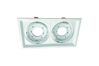 Встраиваемый поворотный двойной светильник IN HOME GX70R-2ST-W GX70 белый 4690612021607