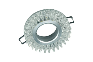 Встраиваемый светильник IN HOME MR16R-R12L-crystal под JCDR GU5.3 прозрачный/хром 4690612016238