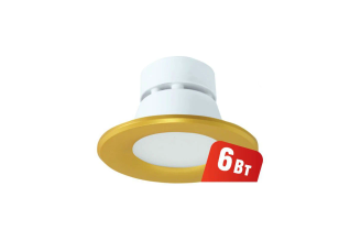 Светодиодный светильник Navigator NDL-P1 6 Вт IP44 золото 256463