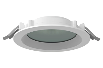 Светодиодный светильник VARTON DL-01 Pro 160 мм 20 Вт 4000 К круглый встраиваемый RAL9003 белый муар с защитным силикатным стеклом V1-RF-00183-GL000-6502040