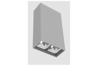 Светодиодный накладной светильник VARTON DL-Box Reflect Multi 1x2 5 Вт 3000 К серый муар RAL7045 оптика 55 V1-R0-70251-20L55-2000530