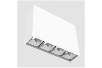 Накладной светодиодный светильник VARTON DL-Box Reflect Multi 1x4 14 Вт 3000 К 150x40x150 мм RAL9003 белый муар 24 V1-R0-00253-20L20-2001430