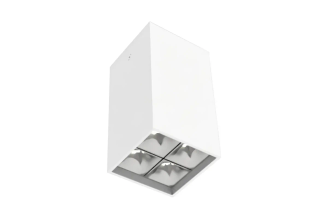 Светодиодный светильник VARTON DL-Box Reflect Multi 2x2 накладной 10 Вт 4000 К 80x80x150 мм RAL9003 белый муар 55 V1-R0-00254-20L55-2001040