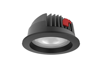 Встраиваемый светодиодный светильник VARTON DL-Pro круглый 226x96 мм 52 Вт 3000 К IP65 черный V1-R0-T0777-10000-6505230
