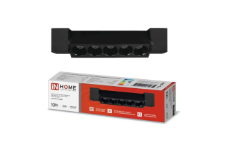 Трековый линейный светодиодный светильник IN HOME LTR-02R-TL 1040B 10 Вт черный 4690612045719