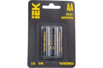 Аккумулятор IEK Green Ni-Mh AA 2700 мАч, 2 шт., AAK-NIMH-06-2700-L02