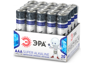 Батарейка ЭРА LR03-20 bulk SUPER Alkaline, Б0054622