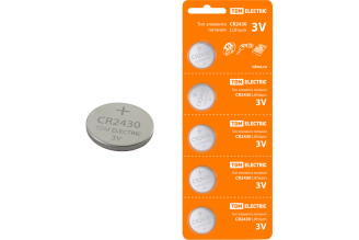 Элемент питания TDM ELECTRIC CR2430 Lithium 3V BP-5 SQ1702-0030