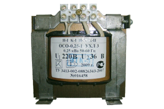 Трансформатор Электротехник ОСО-0,25 УХЛ3 220/36 IP00 ET003107