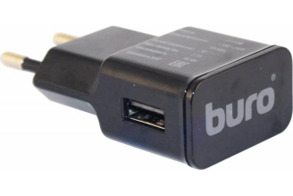 Сетевое зарядное устройство BURO TJ-159b 10.5 Вт 2.1 А USB-A черное 338743