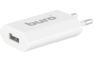 Сетевое зарядное устройство BURO TJ-164w 5 Вт USB белое 338742
