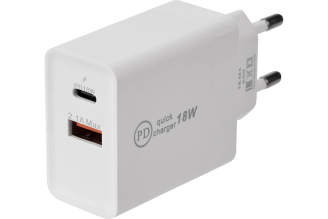 Сетевое зарядное устройство REXANT USB Type-C и USB Quick Charge белое 16-0278
