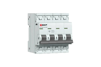 Автоматический выключатель EKF ВА47-63N 4P 3 А C 4.5 кА PROXIMA M634403C