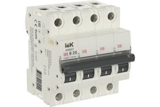 Автоматический выключатель IEK M10N 4P B 4А AR-M10N-4-B004