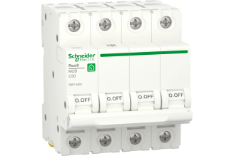 Автоматический выключатель Systeme Electric RESI9 C 50 А 4P 6 кА R9F12450
