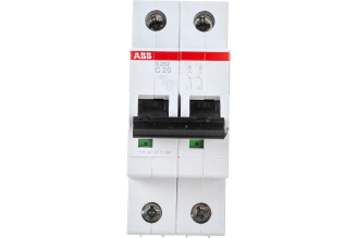 Автоматический модульный выключатель ABB S202 2P C 20 А 6 кА 2CDS252001R0204