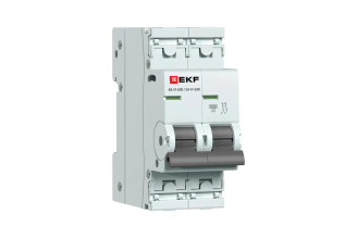 Автоматический выключатель EKF PROXIMA ВА47-63N 2P 5 А D 4.5 кА M634205D