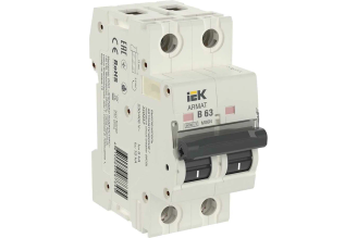 Автоматический выключатель IEK ARMAT M06N 2P B 63 А AR-M06N-2-B063