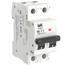 Автоматический выключатель IEK ARMAT M06N-DC 2P C 3 А AR-M06N-2-C003DC