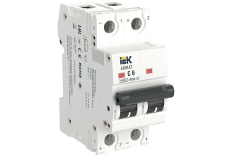 Автоматический выключатель IEK ARMAT M06N-DC 2P C 6 А AR-M06N-2-C006DC