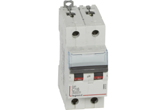 Автоматический выключатель Legrand DX3 407800, тип C, 2P, 16 А, 10 кА