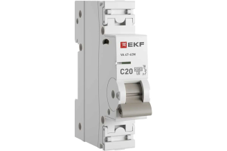 Автоматический выключатель EKF ВА47-63N 1P 20 А C 4,5 кА PROXIMA M634120C