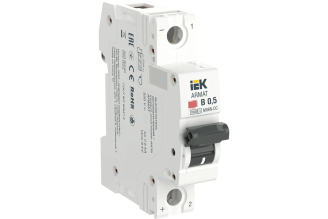 Автоматический выключатель IEK ARMAT M06N-DC 1P B 0,5 А AR-M06N-1-B0D5DC