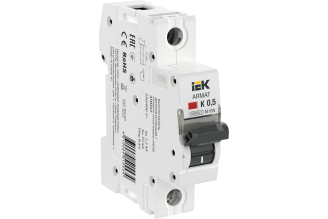Автоматический выключатель IEK ARMAT m10n 1P 0.5 А K 7.5 кА AR-M10N-1-K0D5