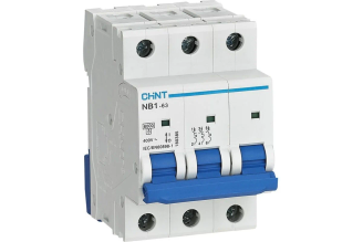 Автоматический выключатель CHINT NB1-63 3P 1 А 6 кА, характеристика B (DB) (R), упаковка 4 шт, 179683