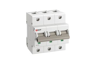 Автоматический выключатель EKF ВА 47-125 PROXIMA 3P 63 А D 15 кА mcb47125-3-63D