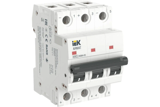 Автоматический выключатель IEK ARMAT M06N-DC 3P Z 40 А AR-M06N-3-Z040DC