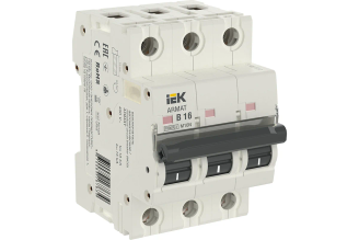 Автоматический выключатель IEK M10N 3P C 3 А AR-M10N-3-C003