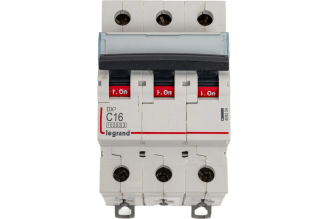 Автоматический выключатель Legrand DX3 10000 409254, тип C, 3P, 16 А