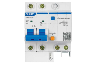 Дифференциальный автомат CHINT NXBLE-63 2P D32 30 мА тип АС электронный, 982538