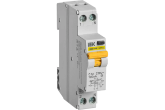 Дифференциальный автомат IEK АВДТ32ML тип A C32 100 мА KARAT MVD12-1-032-C-100-A