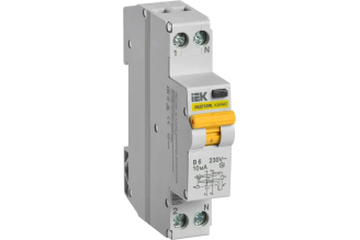 Дифференциальный автомат IEK АВДТ32ML тип A B6 10 мА KARAT MVD12-1-006-B-010-A