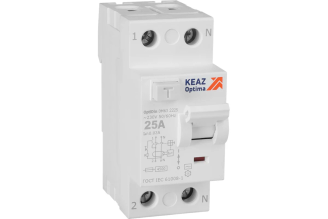 Выключатель дифференциального тока КЭАЗ OptiDin DM63-2225-AC-4,5-УХЛ4 2P 25 А 30 мА 343888