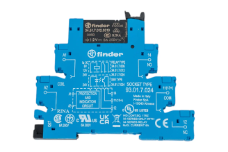 Интерфейсный модуль реле Finder 1 CO 6 А 12 В DC 385170120050