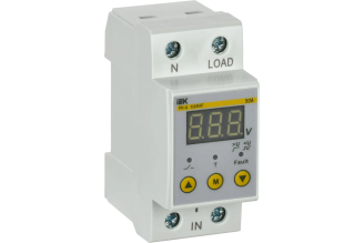 Однофазное реле напряжения IEK РН-Д 36 мм 50 А IVR21-1-50