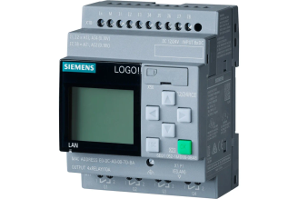 Микроконтроллер Siemens LOGO! 12/24RCE с дисплеем, 8 DI 4 AI 4 DO, 6ED10521MD080BA1