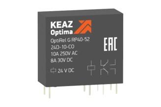 Реле промежуточное КЭАЗ OptiRel G RP40-52-12D-10-CO 50 шт 281017