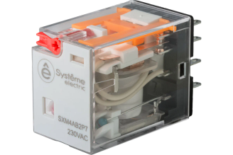 Реле Systeme Electric SXM2CB2P7 10 А 2CO 230 В AC, тест-кнопка LED