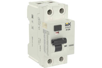 Выключатель дифференциального тока IEK ARMAT R10N 2P 80 А 300 мА тип AC-S AR-R10N-2-080CS300