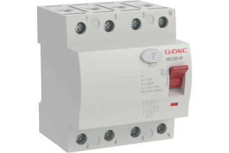 УЗО DKC YON MAX MDL100 4P 30 мА 40 А тип АС MDL100-4P2-40-AC