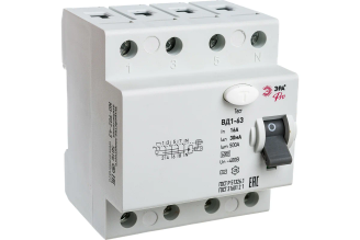 УЗО ЭРА NO-902-43 ВД1-63 3P+N 16 А 30 мА Б0031887