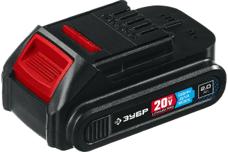 Аккумуляторная батарея ЗУБР Профессионал 20В, Li-Ion, 2Ач, тип T7 ST7-20-2